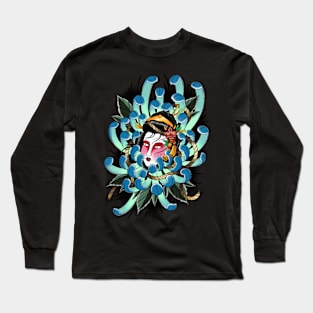 Chrysanthemum geisha Long Sleeve T-Shirt